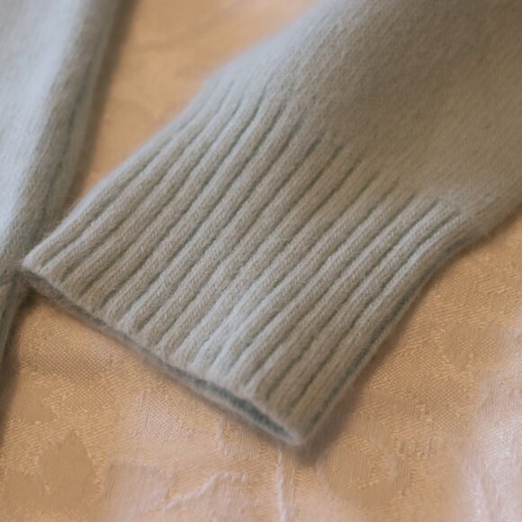 Lucidity Long Sleeve Soft Scoop Neck Mint Green Sweater Cozy Casual Pastel XL - Picture 8 of 12